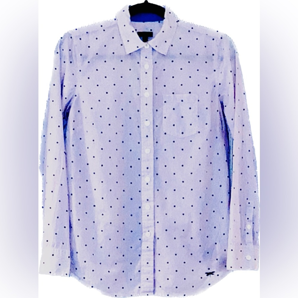 Talbots Polka Dot Button Down Size Xs - image 1